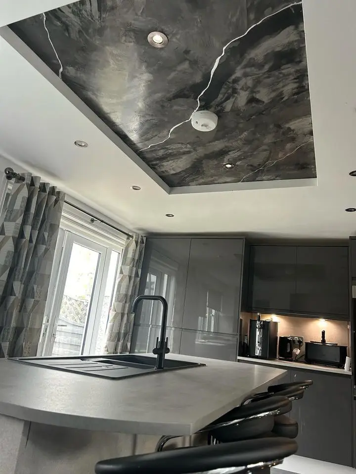 Venetian Plaster Kitchen Ceiling - Plastering Perfect Glasgow Scotland