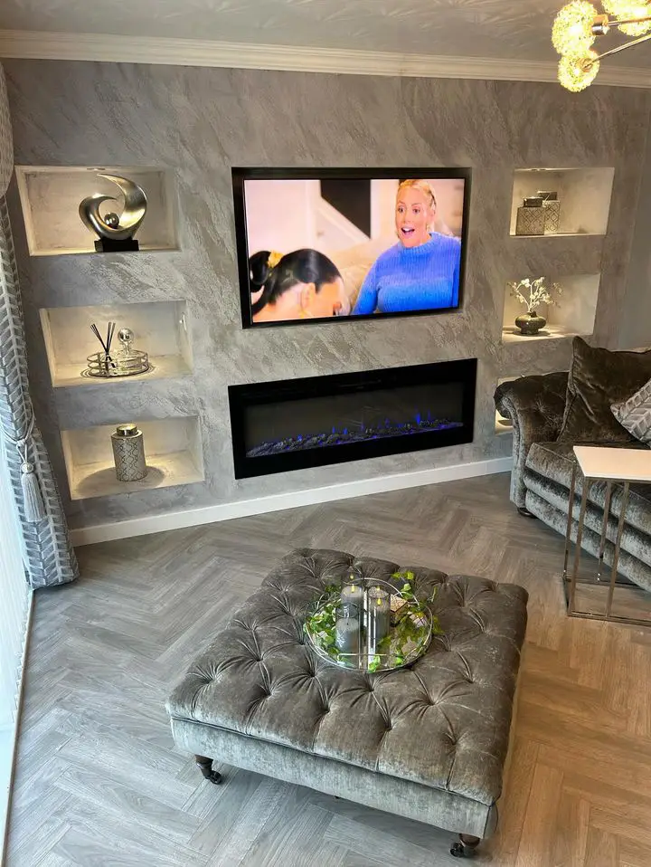 Venetian Plaster Media Walls in Glasgow - Plastering Perfect