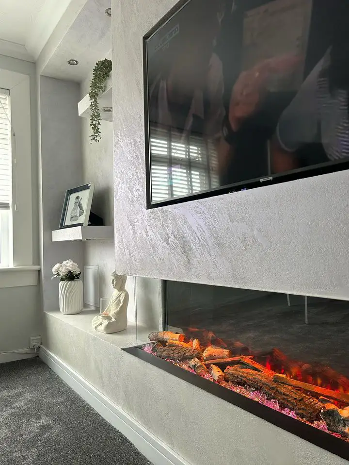 Venetian Plaster Media Walls in Glasgow Scotland by Plastering Perfect